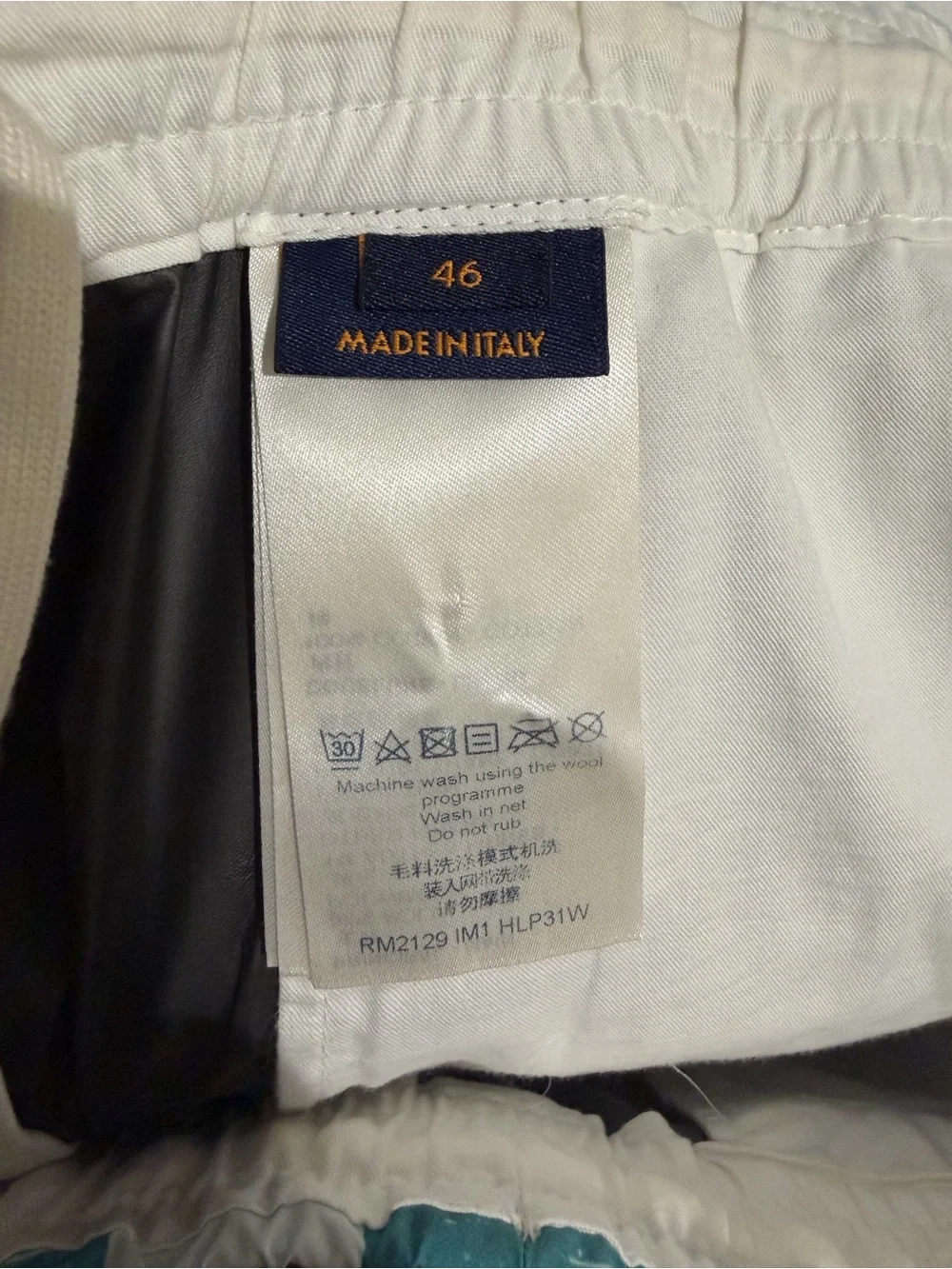 Louis Vuitton Teal and White Checkerboard Swim Trunks